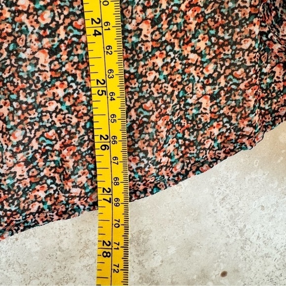 CAbi The Ruffle Top Floral Print Sleeveless Womens Size L Chiffon Blouse 6319 - Picture 11 of 14